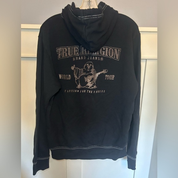 True Religion Black Zip-Up Hoodie - Picture 8 of 8